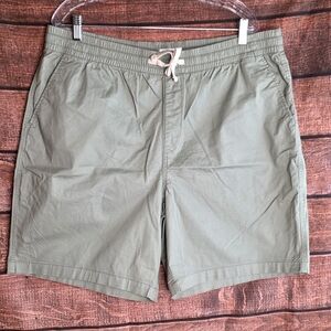 Old Navy Men's Twill Jogger Shorts Green Casual Size XXL Like New A-1147